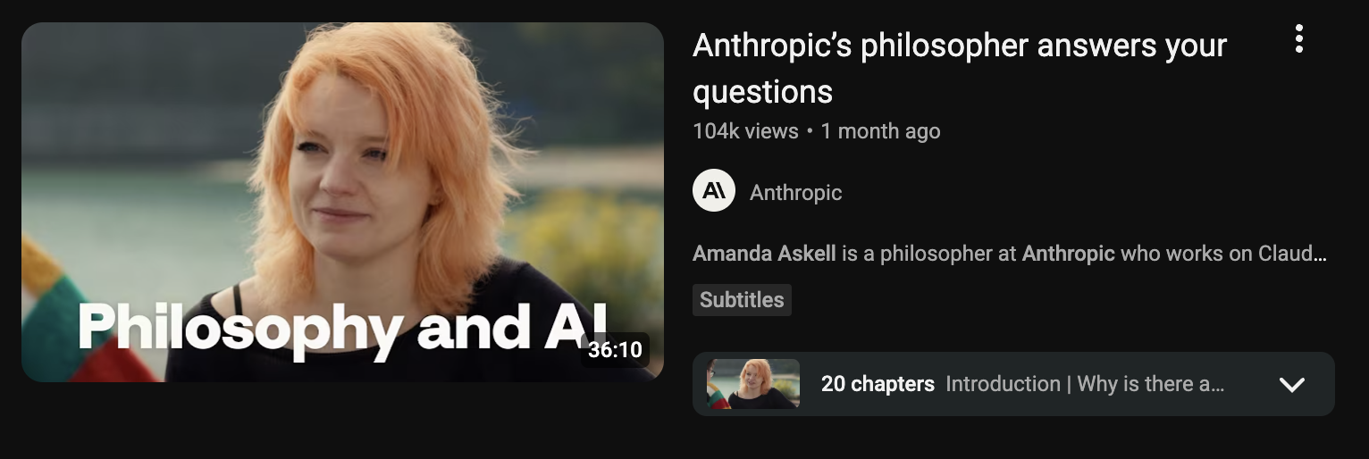 Amanda Askell — Anthropic's philosopher answers your questions