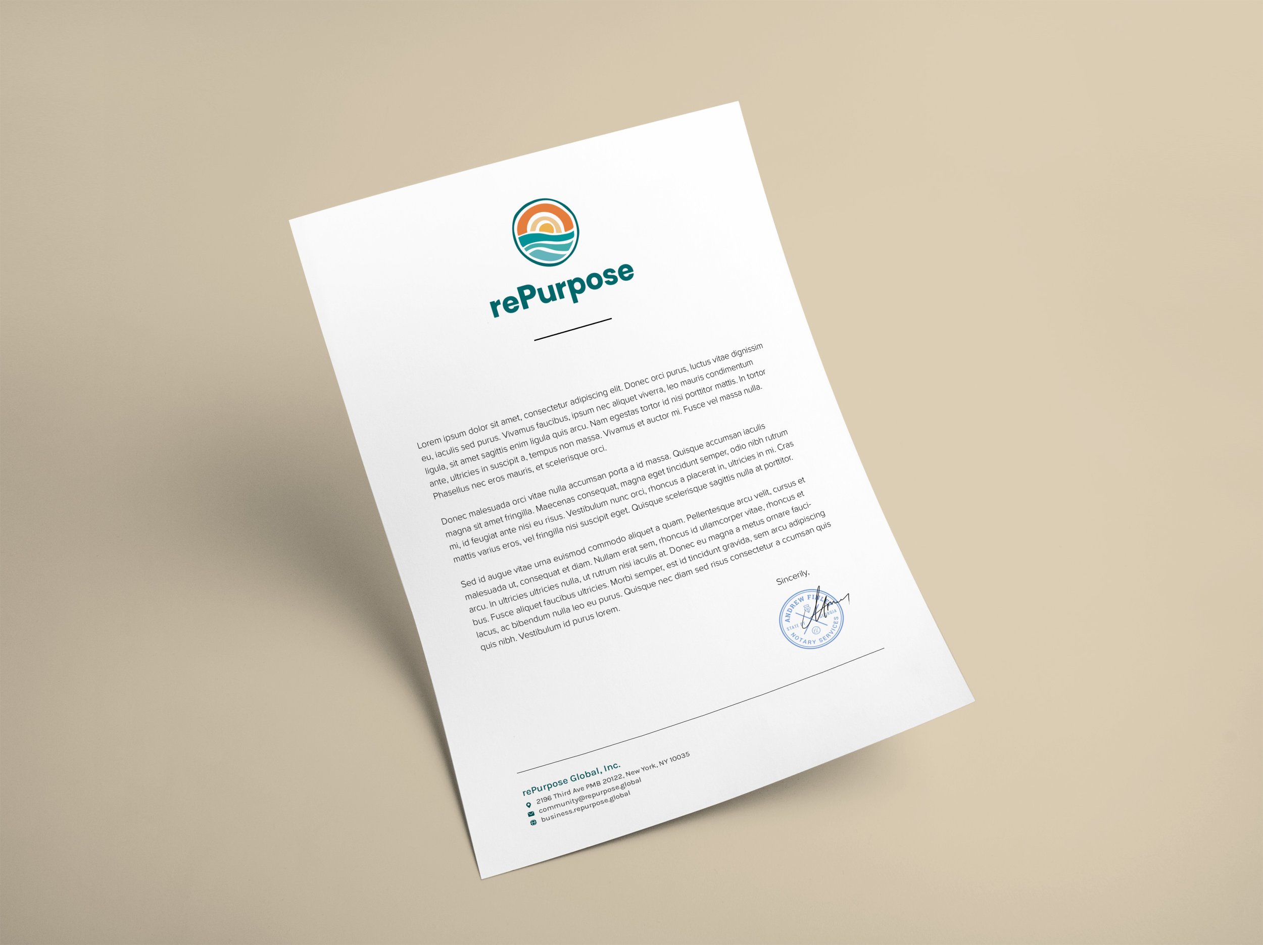 rePurpose Global brand identity overview