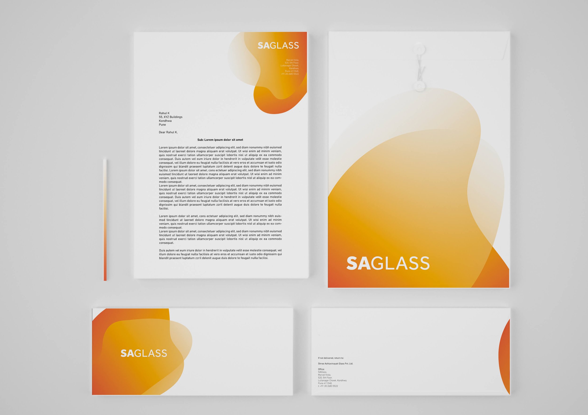 SAGlass brand applications