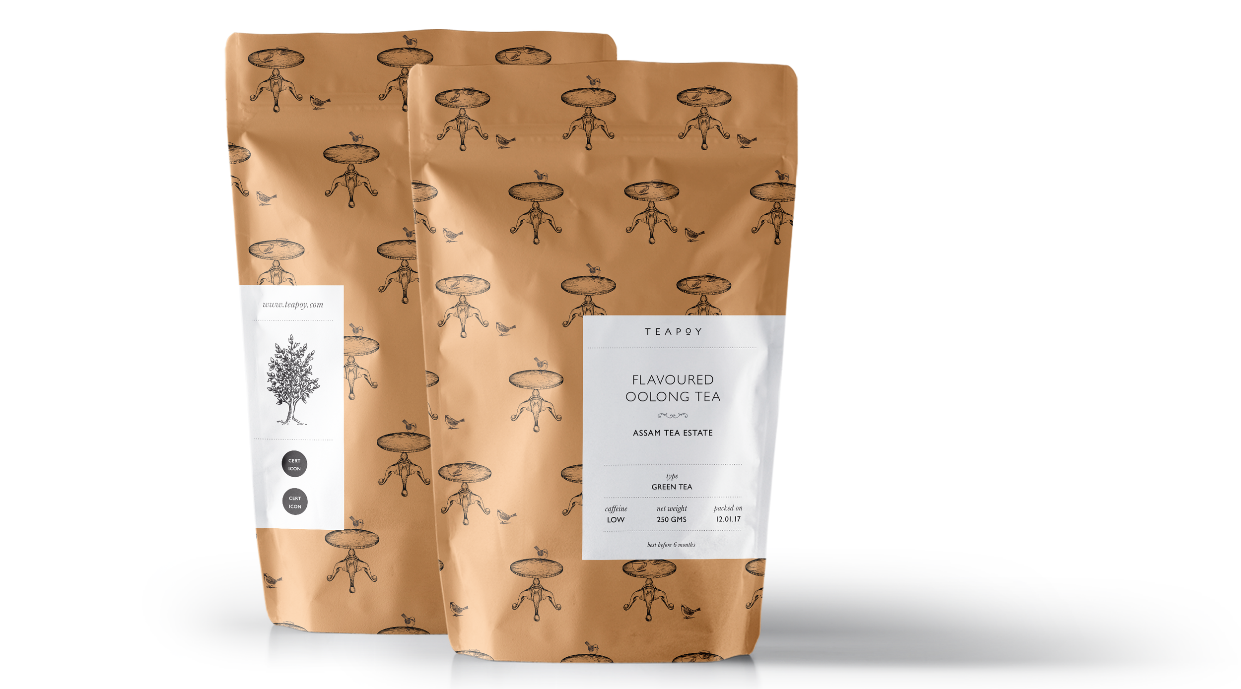 Teapoy tea packaging design