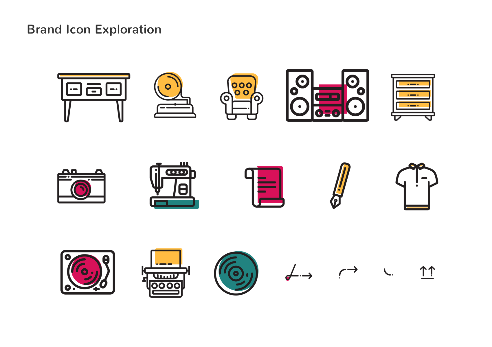 The Story Goes On branding elements